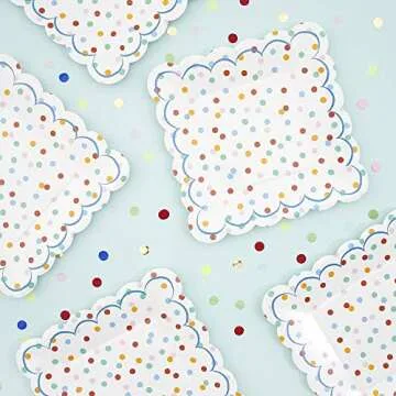 Meri Meri Spotty Plates for Birthday Parties