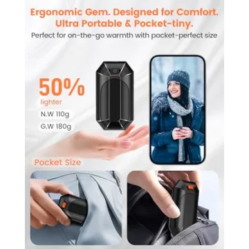 Rechargeable 2-Pack Hand Warmers - Warmth for All Occasions