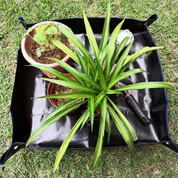 SisBroo Waterproof Plant Repotting Mat for Easy Gardening