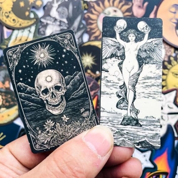 50-Piece Vintage Astrology Gothic Witch Sticker Set