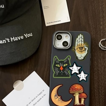 50-Piece Vintage Astrology Gothic Witch Sticker Set