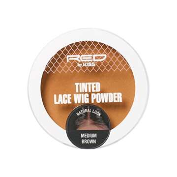 RED by Kiss Lace Wig Brush Tinted Powder Set – Matte Finish, Oil Control, Lightweight, Long-lasting, Mix & Match Shade Duo