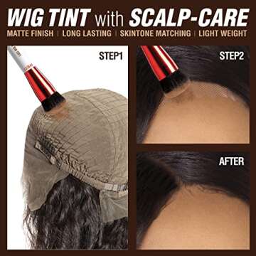 RED by Kiss Lace Wig Brush Tinted Powder Set – Matte Finish, Oil Control, Lightweight, Long-lasting, Mix & Match Shade Duo