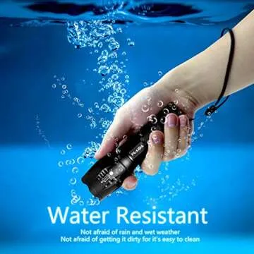 Bright Tactical Flashlight - 2 Pack PUAIDA LED Flashlights