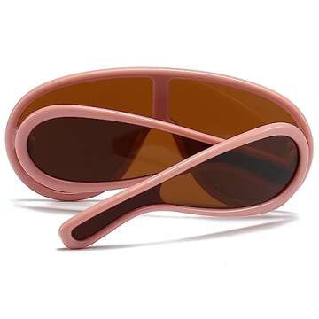Wave Mask Sunglasses for Women Men Oversized Visor Sunglasses Fashion Mirrored Shield Sun Glasses Shades UV400