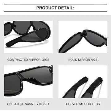 Wave Mask Sunglasses for Women Men Oversized Visor Sunglasses Fashion Mirrored Shield Sun Glasses Shades UV400