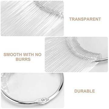 4 Sets Nail Sticks Transparent Nail Color Display Tips Polish Board Nail Art Practice Sticks for DIY Home Shop