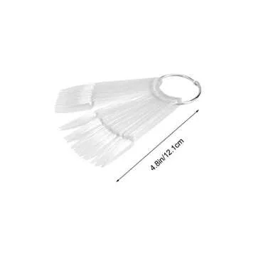 4 Sets Nail Sticks Transparent Nail Color Display Tips Polish Board Nail Art Practice Sticks for DIY Home Shop