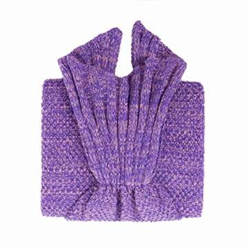 Elegant JR.WHITE Mermaid Tail Blanket for Kids Ages 3-8