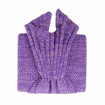 Elegant JR.WHITE Mermaid Tail Blanket for Kids Ages 3-8