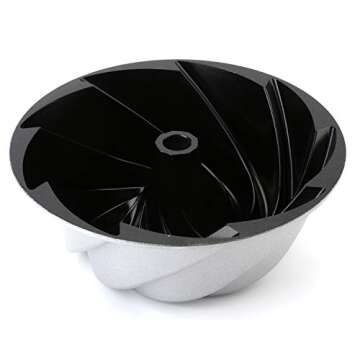 Tosnail 9-Inch Non-Stick Fluted Cake Pan Round Cake Pan Specialty and Novelty Cake Pan