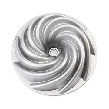 Tosnail 9-Inch Non-Stick Fluted Cake Pan Round Cake Pan Specialty and Novelty Cake Pan