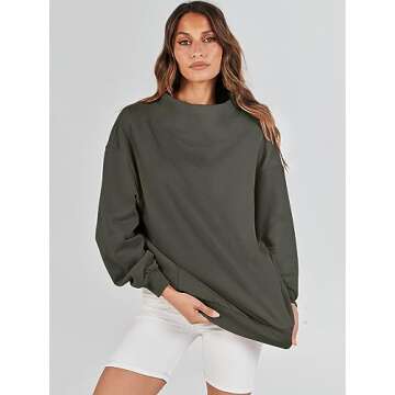 ANRABESS Womens Oversized Sweatshirts Turtleneck Pullover Long Sleeve Hoodies Tops 2024 Fall Fashion Preppy Outfits