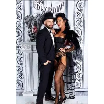 GRACEART Victorian Steampunk Bustle Skirt with Adjustable Waist