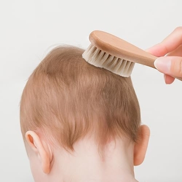 Haakaa Wooden Baby Hair Brush for Newborns and Toddlers