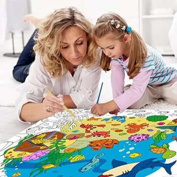 Under The Sea Giant Coloring Poster for Kids