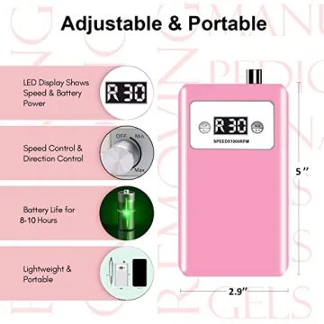 Véfaîî Electric Nail Drill Kit - Rechargeable & Professional Quality