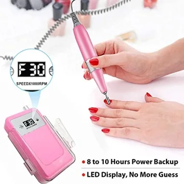Véfaîî Electric Nail Drill Kit - Rechargeable & Professional Quality