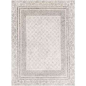 Livabliss Melodie Boho Farmhouse Area Rug,6'7" x 9',Beige