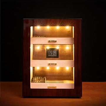 Woodronic LED Cigar Humidor for 100-150 Cigars