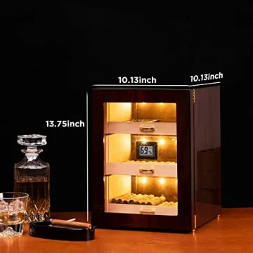 Woodronic LED Cigar Humidor for 100-150 Cigars