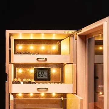 Woodronic LED Cigar Humidor for 100-150 Cigars