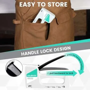 HAUSHOF Light Duty Staple Gun - Ergonomic and Versatile Tool