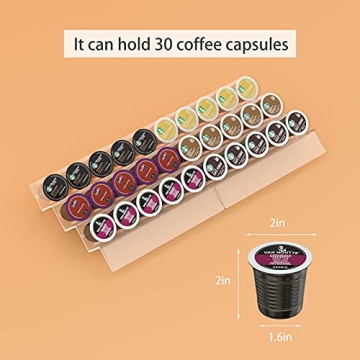 AITEE Acrylic K Cup Holder - Stylish Coffee Pod Organizer