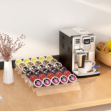 AITEE Acrylic K Cup Holder - Stylish Coffee Pod Organizer