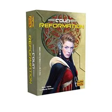 Coup Game Bundle Including Coup (The Dystopian Universe) and Coup Reformation Expansion by Indie Boards and Cards (2 Items)