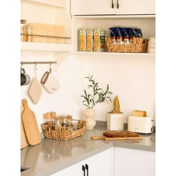 Handwoven Water Hyacinth Baskets for Storage Solutions