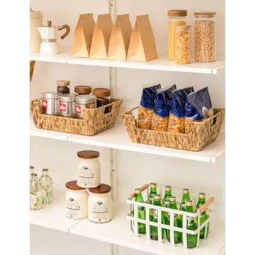 Handwoven Water Hyacinth Baskets for Storage Solutions