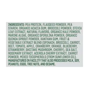 Vega Essentials Plant Based Protein Powder, Vanilla - Vegan, Superfood, Vitamins, Antioxidants, Keto...