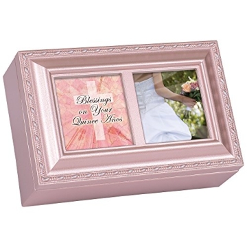 Cottage Garden Blessings On Your Quince Anos Jewelry Music Box - Perfect Gift for Special Occasions