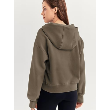 Trendy Queen Women's Half-Zip Pullover Sweatshirt - Cozy & Stylish