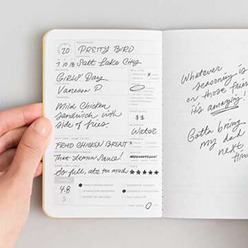 Letterfolk Restaurant Passport Journal — Pocket-sized Experience Book (3.5" W x 5.5" H)