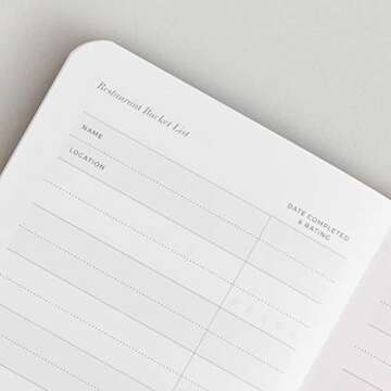Letterfolk Restaurant Passport Journal — Pocket-sized Experience Book (3.5" W x 5.5" H)