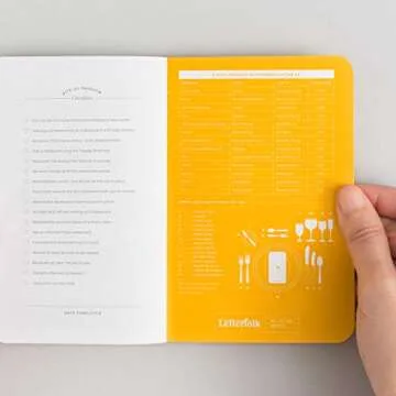 Letterfolk Restaurant Passport Journal — Pocket-sized Experience Book (3.5" W x 5.5" H)