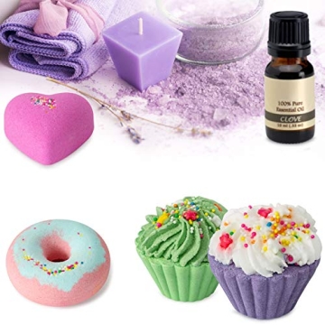 Colorful 10 Bath Bombs Gift Set for Kids & Adults