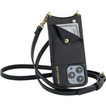 Bandolier Emma Crossbody Phone Case & Wallet - Elegant Leather Design