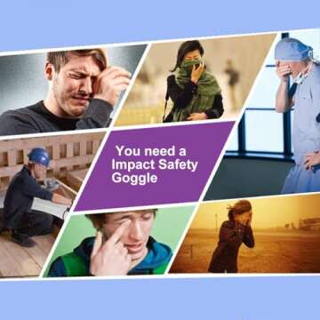 Super More Anti-Fog Protective Safety Goggles Clear Lens Wide-Vision Adjustable Chemical Splash Eye ...