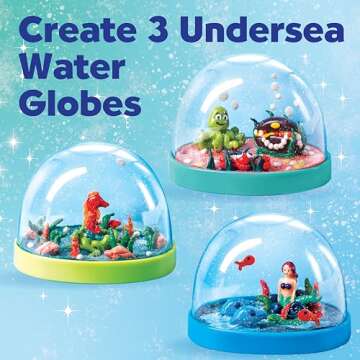 Creativity for Kids Make Your Own Under the Sea Water Globes - Make 3 DIY Snow Globes, Arts and Craf...