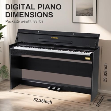 AODSK 88 Key Digital Piano - Perfect for Beginners and Beyond