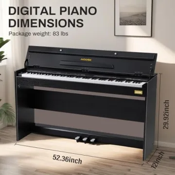 AODSK 88 Key Digital Piano - Perfect for Beginners and Beyond