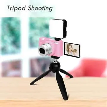 Rieibi ZV-1F Case, Soft Silicone Protective Case for Sony ZV1F/ZV-1M2/ZV-1 Mark II Vlog Camera, Lightweight ZV1F Case - Pink