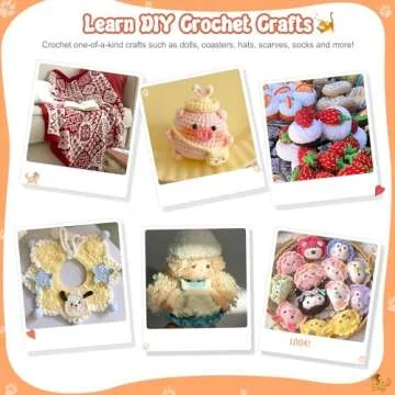 Coopay 58PCS Crochet Kit for Beginners with Ergonomic Hooks