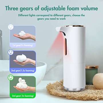 Adjustable Touchless Foaming Soap Dispenser - Rechargeable