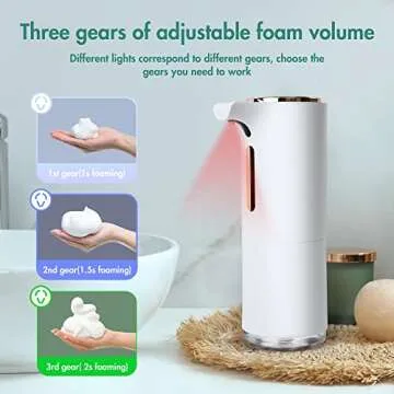 Adjustable Touchless Foaming Soap Dispenser - Rechargeable