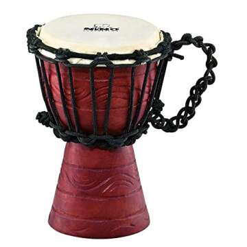 Meinl NINO African Style Rope Tuned Djembe 4 1/2” XX Small Water Series