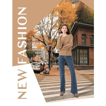 Tapata Women Pullover Sweater with Puff Sleeves